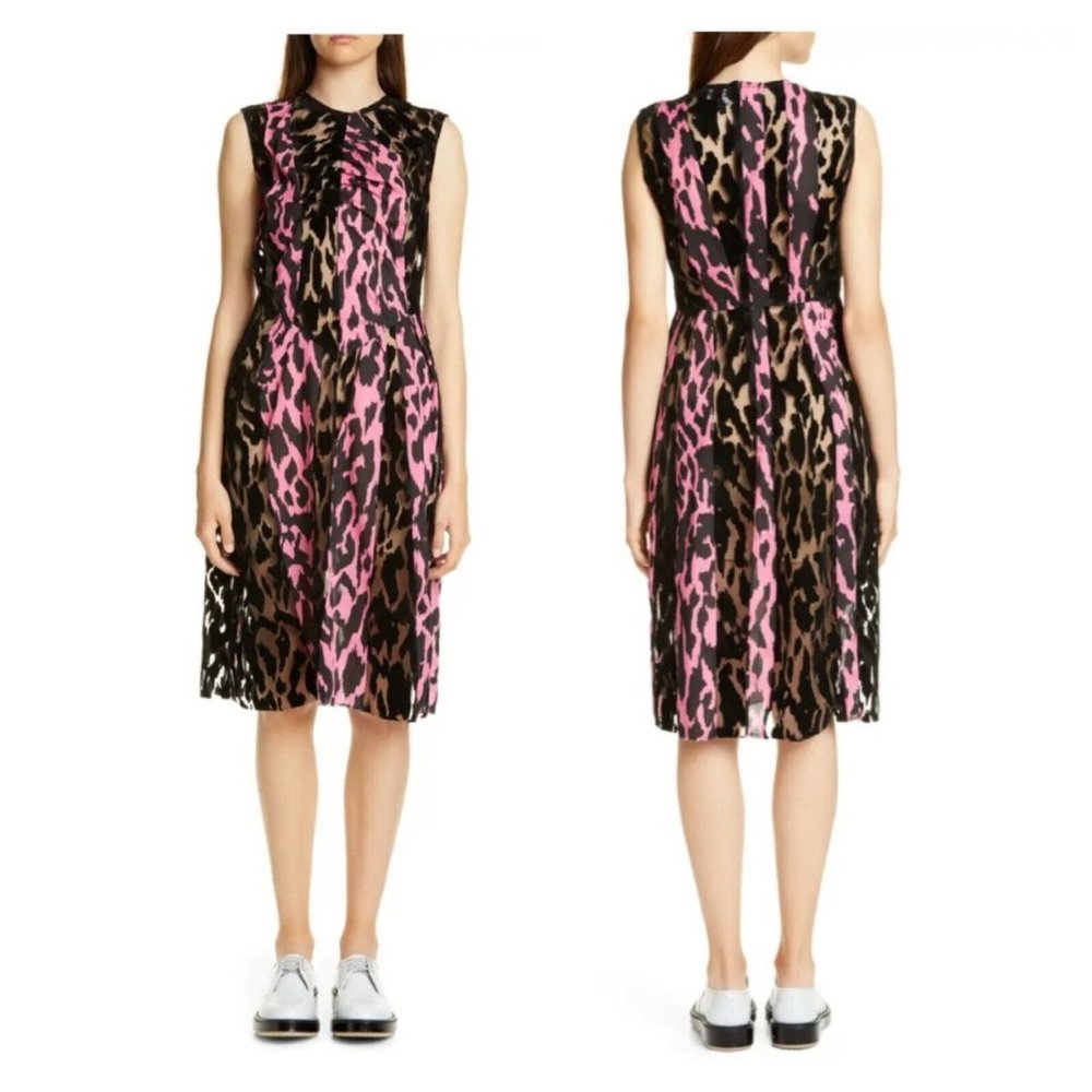 Ashley Williams Velvet Mix Flocked Tulle Dress